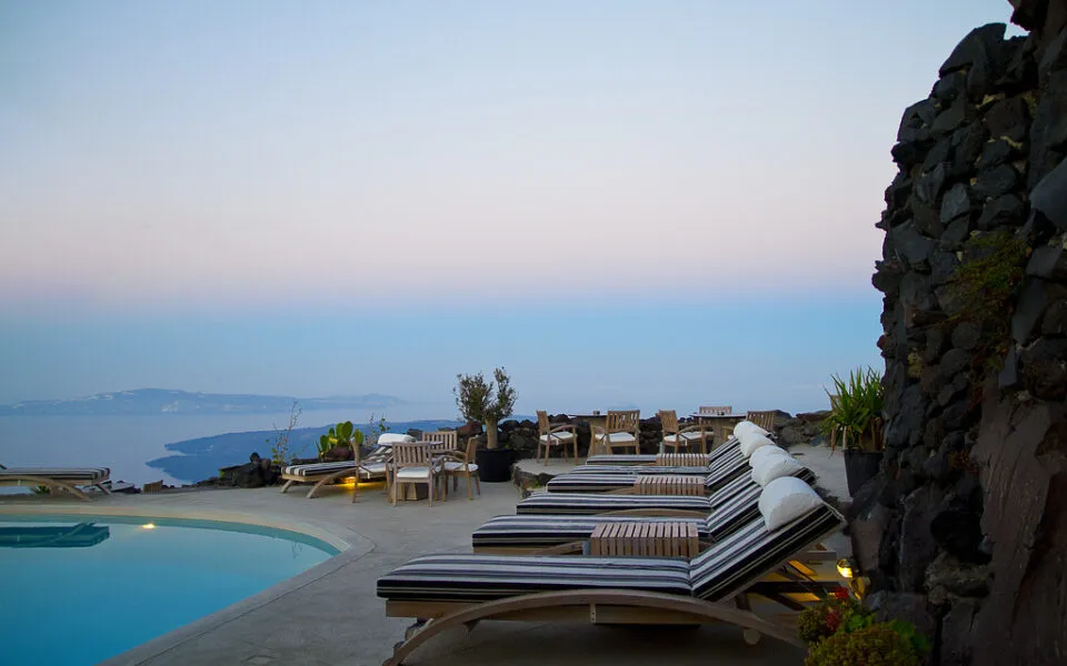 2420 petra villas santorini sunset