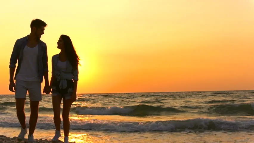 2573 caribbean couple sunset